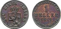 Hessen-Kassel Cu Heller Friedrich Wilhelm I. 1847-1866 -