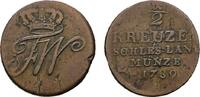 Brandenburg-Preußen Cu 1/2 Kreuzer Friedrich Wilhelm II. 1786-1797 -