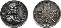 Sachsen-Albertinische Linie Miniaturmedaille Johann Georg III. 1680-1691 -