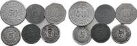 Lüneburg  5, 10, 50 Pfennig o.J 6 Stück Sehr schön - vorzüglich