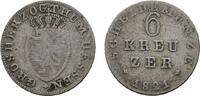 Hessen-Darmstadt 6 Kreuzer Ludwig I. 1806-1830 -