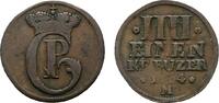 Pfalz-Birkenfeld-Zweibrücken Cu 1/4 Kreuzer Christian IV. 1735-1775 -