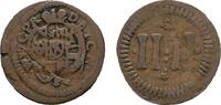 Pfalz-Neuburg Kipper Cu Kreuzer Wolfgang Wilhelm 1614-1653 -