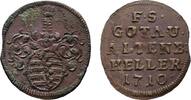 Sachsen-Gotha-Altenburg Cu Heller Friedrich II. 1691-1732 -