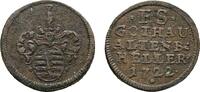 Sachsen-Gotha-Altenburg Cu Heller Friedrich II. 1691-1732 -