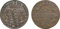 Sachsen-Gotha-Altenburg Cu 1 1/2 Pfennig Friedrich III. 1732-1772 -