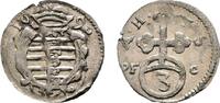 Sachsen-Coburg 3 Pfennig Albrecht III. 1680-1699 -
