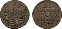 Sachsen-Gotha-Altenburg Cu 1 1/2 Pfennig Friedrich III. 1732-1772 -