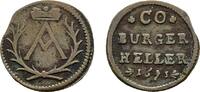 Sachsen-Coburg Cu Heller Albrecht III. 1680-1699 -