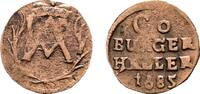 Sachsen-Coburg Cu Heller Albrecht III. 1680-1699 -