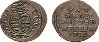 Sachsen-Coburg-Saalfeld Cu Heller Franz Josias 1745-1764 -