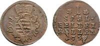 Sachsen-Coburg-Saalfeld Cu Heller Franz Josias 1745-1764 -