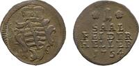 Sachsen-Coburg-Saalfeld Cu Heller Franz Josias 1745-1764 -