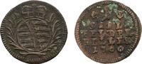 Sachsen-Coburg-Saalfeld Cu Heller Franz Josias 1745-1764 -
