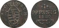 Sachsen-Coburg-Saalfeld Cu Pfennig 1820 Ernst 1806-1826 Etwas Fundbelag,... 15,00 EUR  zzgl. 3,00 EUR Versand