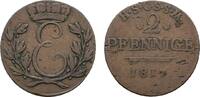 Sachsen-Coburg-Saalfeld Cu 2 Pfennig 1817 Ernst 1806-1826 Winz. Schrötli... 25,00 EUR  zzgl. 3,00 EUR Versand