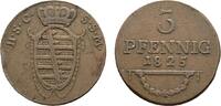 Sachsen-Coburg-Saalfeld Cu 3 Pfennig 1825 Ernst 1806-1826 Selten. Kl. Ra... 20,00 EUR  zzgl. 3,00 EUR Versand