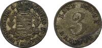 Sachsen-Coburg-Gotha 3 Kreuzer 1833 Ernst I. 1826-1844 Sehr schön 15,00 EUR  zzgl. 3,00 EUR Versand