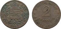 Sachsen-Coburg-Gotha Cu 2 Pfennig 1847 F Ernst II. 1844-1893 Fast sehr s... 5,00 EUR  zzgl. 3,00 EUR Versand