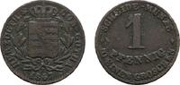 Sachsen-Coburg-Gotha Cu Pfennig 1847 F Ernst II. 1844-1893 Fast sehr schön 10,00 EUR  zzgl. 3,00 EUR Versand