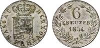 Nassau 6 Kreuzer 1833 Wilhelm 1816-1839 Sehr schön - vorzüglich 25,00 EUR  zzgl. 3,00 EUR Versand