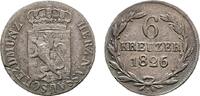 Nassau 6 Kreuzer 1826 Wilhelm 1816-1839 Kl. Schrötlingsfehler, etwas rau... 10,00 EUR  zzgl. 3,00 EUR Versand