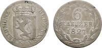 Nassau 6 Kreuzer 1827 Wilhelm 1816-1839 Schön - sehr schön 10,00 EUR  zzgl. 3,00 EUR Versand