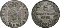 Nassau 6 Kreuzer 1835 Wilhelm 1816-1839 Sehr schön 15,00 EUR  zzgl. 3,00 EUR Versand