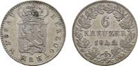 Nassau 6 Kreuzer 1844 Adolph 1839-1866 Sehr schön 20,00 EUR  zzgl. 3,00 EUR Versand