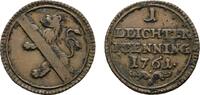Bamberg, Bistum Cu Leichter Pfennig 1761 Adam Friedrich von Seinsheim 17... 20,00 EUR  zzgl. 3,00 EUR Versand