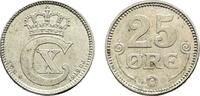 Dänemark 25 Öre 1919 Christian X. 1912-1947 Vorzüglich 10,00 EUR  zzgl. 3,00 EUR Versand