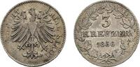 Frankfurt, Stadt 3 Kreuzer 1856 Fast sehr schön 10,00 EUR  zzgl. 3,00 EUR Versand