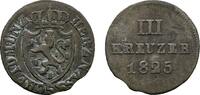 Nassau 3 Kreuzer Wilhelm 1816-1839 -