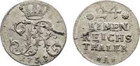 Brandenburg-Preußen 1/24 Taler 1753 A, Berlin Friedrich II. 1740-1786 Selten. Kl. Schrötlingsfehler, sehr schön