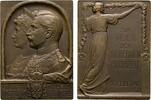 Brandenburg-Preußen Bronzeplakette Wilhelm II. 1888-1918 -