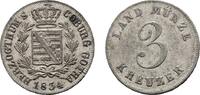 Sachsen-Coburg-Gotha 3 Kreuzer Ernst I. 1826-1844 -