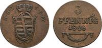Sachsen-Coburg-Saalfeld Cu 3 Pfennig Ernst 1806-1826 -