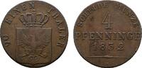 Brandenburg-Preußen Cu 4 Pfennig Friedrich Wilhelm III. 1797-1840 -