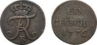 Brandenburg-Preu&szlig;en Gr&ouml;schel 1776 B, Breslau Friedrich II. 1740-1786 Seh... 35,00 EUR  zzgl. 3,00 EUR Versand