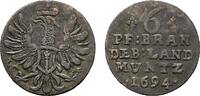 Brandenburg-Preu&szlig;en 6 Pfennig 1694 LCS Berlin Friedrich III. 1688-1701 S... 35,00 EUR  zzgl. 3,00 EUR Versand