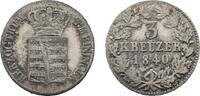 Sachsen-Meiningen 3 Kreuzer 1840 Bernhard Erich Freund 1803-1866 Sehr sc... 35,00 EUR  zzgl. 3,00 EUR Versand