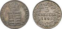 Sachsen-Meiningen 3 Kreuzer 1840 Bernhard Erich Freund 1803-1866 Sehr sc... 35,00 EUR  zzgl. 3,00 EUR Versand