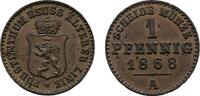 Reuss, ältere Linie zu Obergreiz Cu Pfennig Heinrich XXII. 1859-1902 -