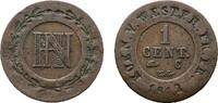 Westfalen, K&ouml;nigreich Cu Centime 1812 C Hieronymus Napoleon 1807-1813 Se... 15,00 EUR  zzgl. 3,00 EUR Versand