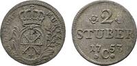 Brandenburg-Preu&szlig;en 2 St&uuml;ber 1753 C, Kleve Friedrich II. 1740-1786 Etwas... 20,00 EUR  zzgl. 3,00 EUR Versand