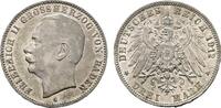 Baden 3 Mark 1912 G Friedrich II. 1907-1918 Kl. Kratzer, fast vorz&uuml;glich 45,00 EUR  zzgl. 3,00 EUR Versand