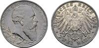 Baden 2 Mark 1902 G Friedrich I. 1856-1907 Vorz&uuml;glich+ / fast Stempelglanz 40,00 EUR  zzgl. 3,00 EUR Versand