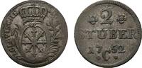 Brandenburg-Preu&szlig;en 2 St&uuml;ber 1752 C, Kleve Friedrich II. 1740-1786 Winz.... 25,00 EUR  zzgl. 3,00 EUR Versand