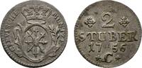 Brandenburg-Preu&szlig;en 2 St&uuml;ber 1756 C, Kleve Friedrich II. 1740-1786 Sehr ... 30,00 EUR  zzgl. 3,00 EUR Versand