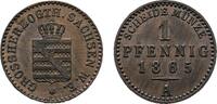 Sachsen-Weimar-Eisenach Cu Pfennig 1865 A Carl Alexander 1853-1901 Sehr ... 25,00 EUR  zzgl. 3,00 EUR Versand